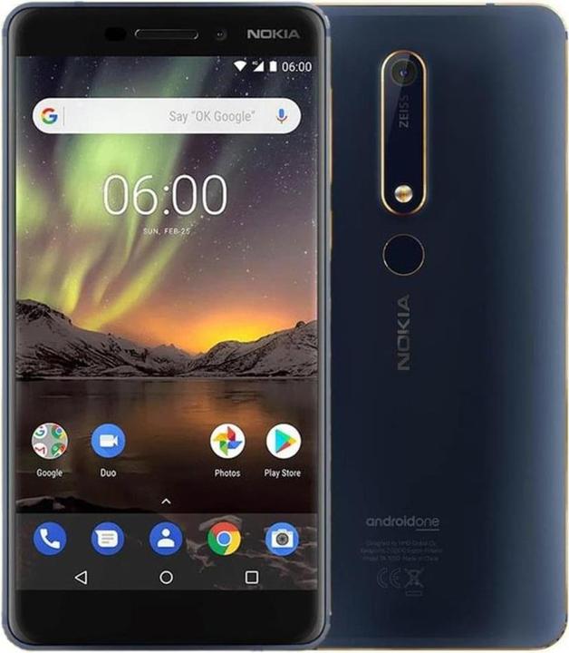 Produktbild Nokia 6.1 (32 GB, Blue, 5.50", Hybrid Dual SIM, 4G)