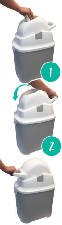 Actual product image Baby Plus OdoCare One diaper pail