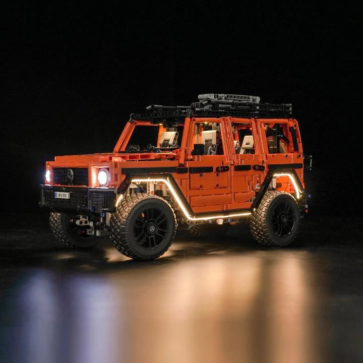 Produktbild BrickBling LED Licht Set für LEGO Mercedes-Benz G 500 PROFESSIONAL Line (42177) inkl. Fernbedienung