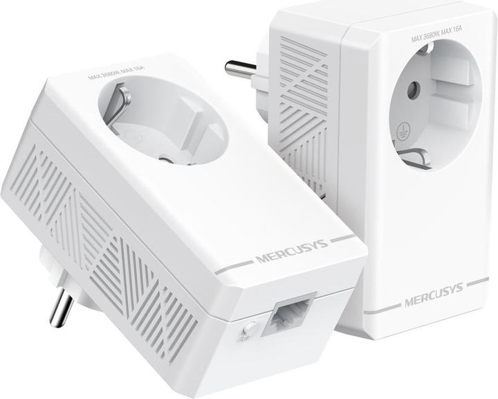 Produktbild Mercusys Kit CPL Gigabit AV1000 avec prise intégrée type F (lot de 2) Vitesse 1000Mbps M (1000 Mbit/s)