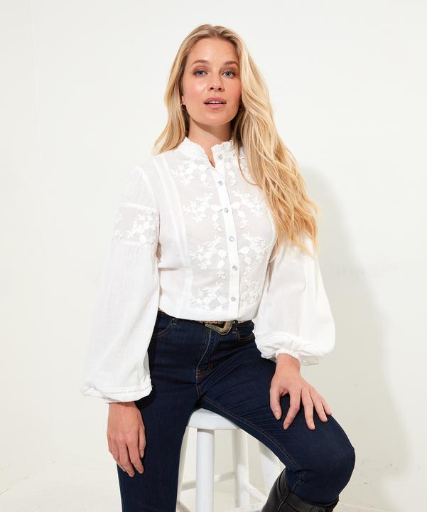 Produktbild Joe Browns Frilly Neck Broderie Embroidered Blouse (40)
