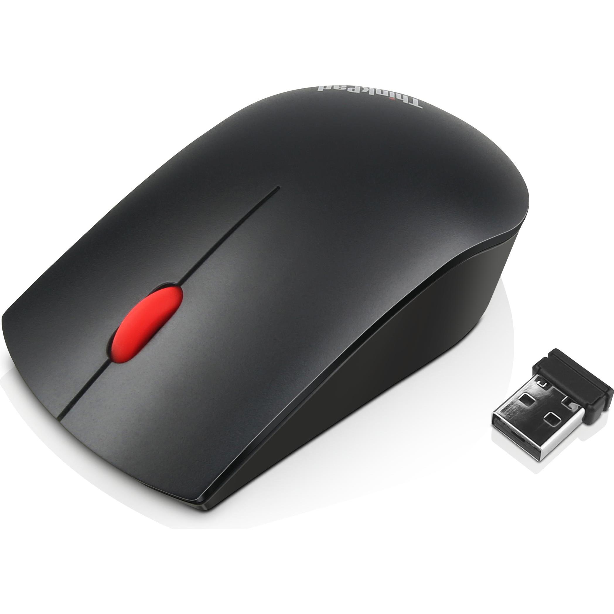 Lenovo ThinkPad Essential (Kabellos), Maus, Schwarz