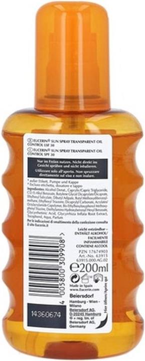 Actual product image Eucerin SUN Oil Control (Sun spray, SPF 30, 200 ml)