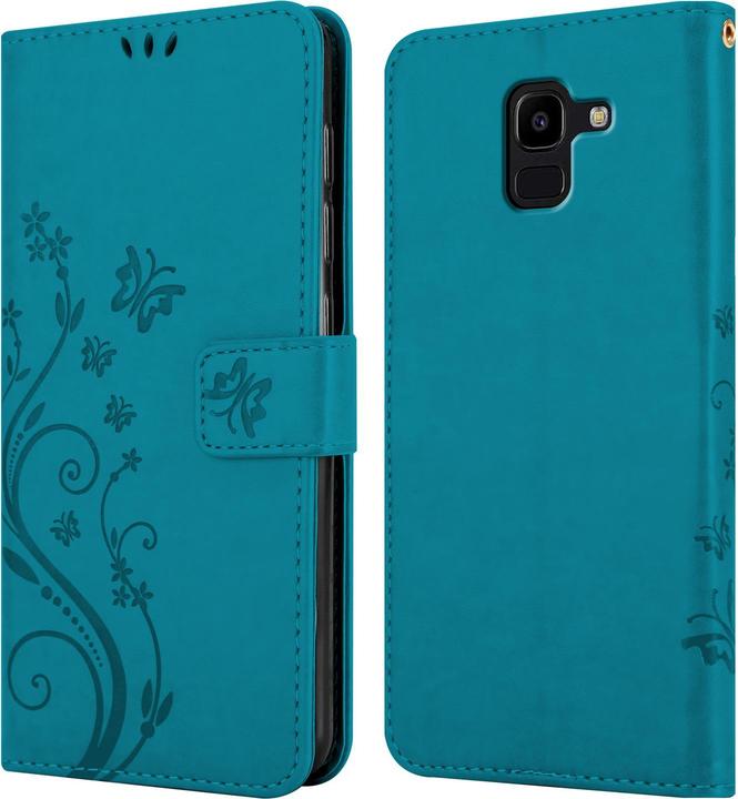 Produktbild Cadorabo Flower Book Cover (Samsung Galaxy J6 (2018))