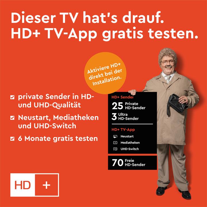 Produktbild Telefunken D40F751X7CW 40 Zoll Fernseher Smart TV (Full HD, HDR, Triple-Tuner, 6 Monate HD+ inkl.) (40", LED, Full HD, 2024)