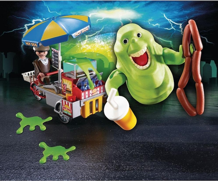 Actual product image Playmobil Slimer with Hot Dog Stand (9222, Playmobil Ghostbusters)