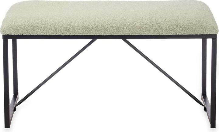 Actual product image Giftdecor green sheepskin bench (81 cm)