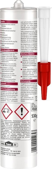 Produktbild Ponal Konstruktions PUR-Kleber Holzleim PEK6N 530 g (530 g)