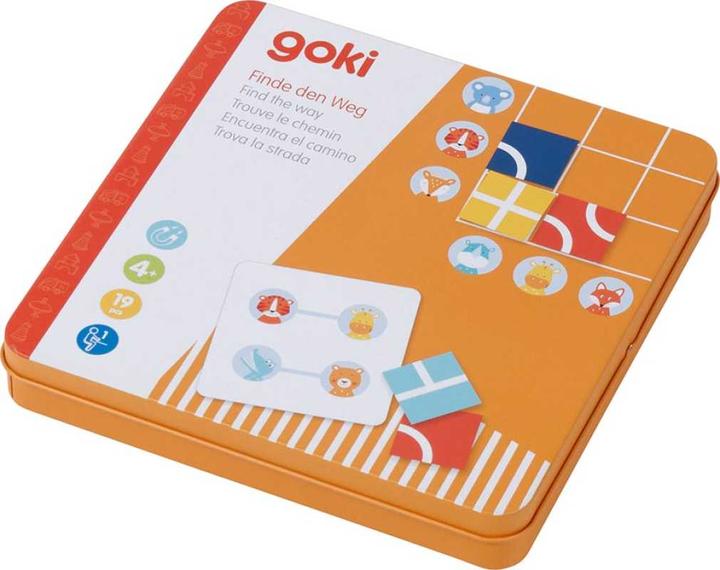 Immagine prodotto Goki Trova il gioco della strada, 9 magneti, 10 carte modello (Tedesco, Francese, Italiano, Inglese)