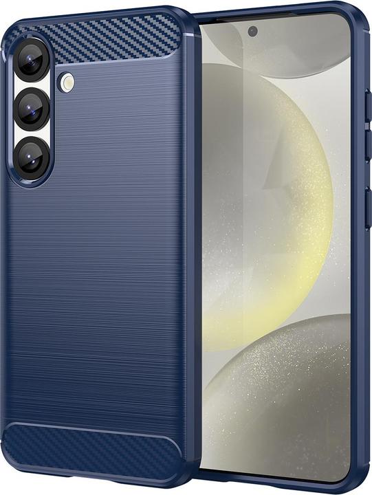 Actual product image Hurtel Back panel cover Carbon Case for Samsung Galaxy S25 Edge - Blue (Samsung Galaxy S25 Edge)