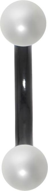Immagine prodotto Bijouteria Piercing sopracciglio (Acciaio chirurgico 316L, Rivestimento PVD (nero), Perla sintetica)
