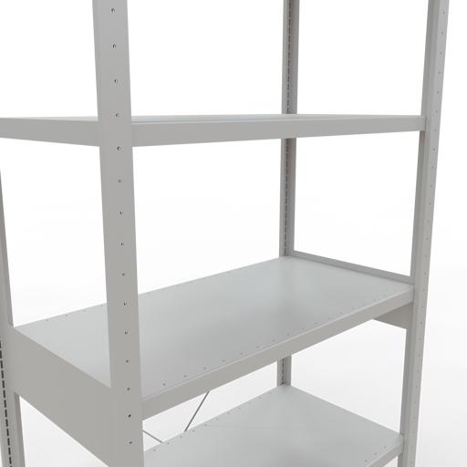 Actual product image Schulte Lagertechnik MULTIplus330 boltless basic shelving system with cross brace