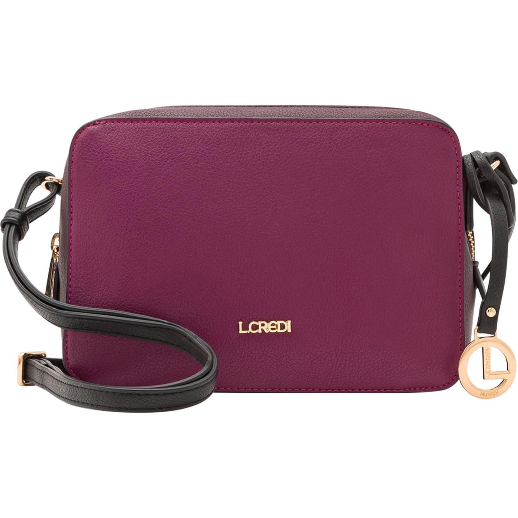 L.Credi, Handtasche, Nora Umhängetasche 22 cm, Violett