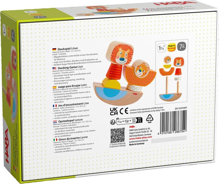Actual product image Haba Steckspiel Löwe