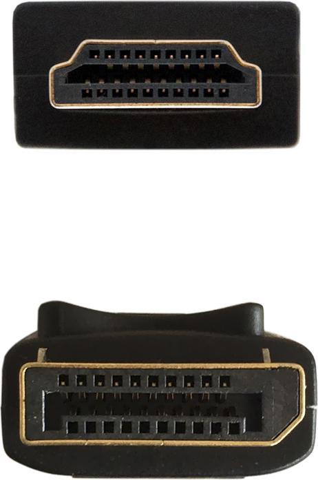 Actual product image Aisens A125-0364 Video Cable Adapter 2 m DisplayPort HDMI Black (2 m, DisplayPort, HDMI)