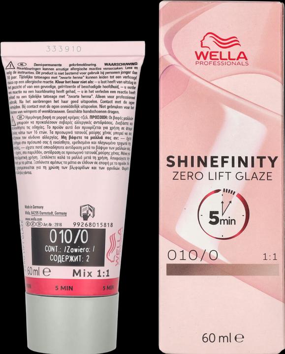 Image du produit Wella Professionals Shinefinity Zero Lift Glaze (10, 0 - Flash naturel)
