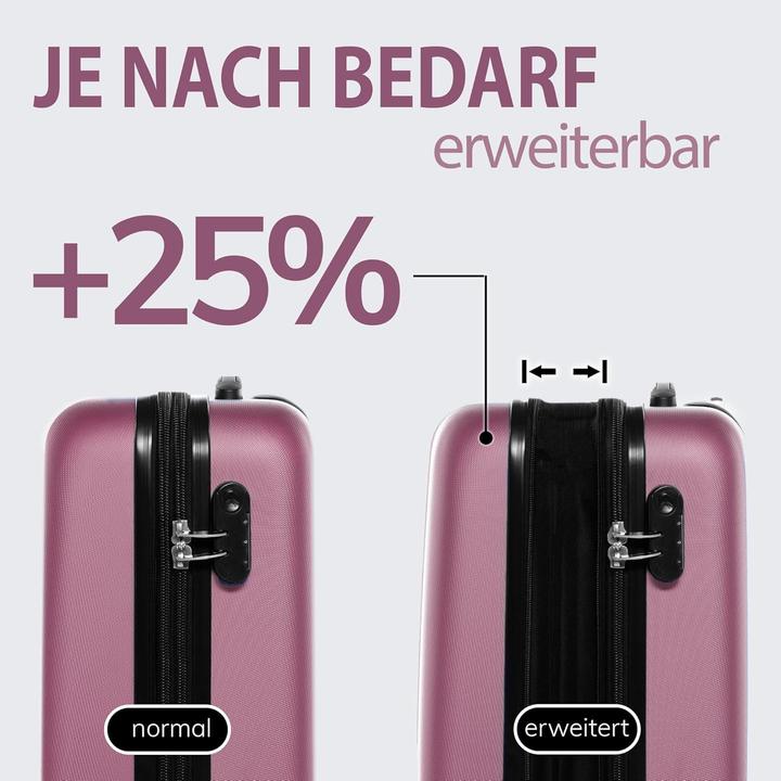 Actual product image Fergé 3-teiliges Hartschalenkoffer-Set "Toulouse" (110 l)