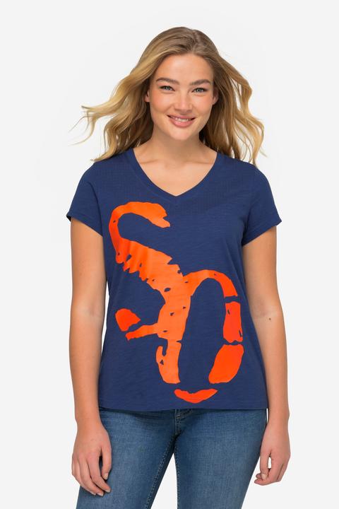Immagine prodotto Laurasøn T-Shirt, Print, V-Ausschnitt, Halbarm, OEKO-TEX (M)