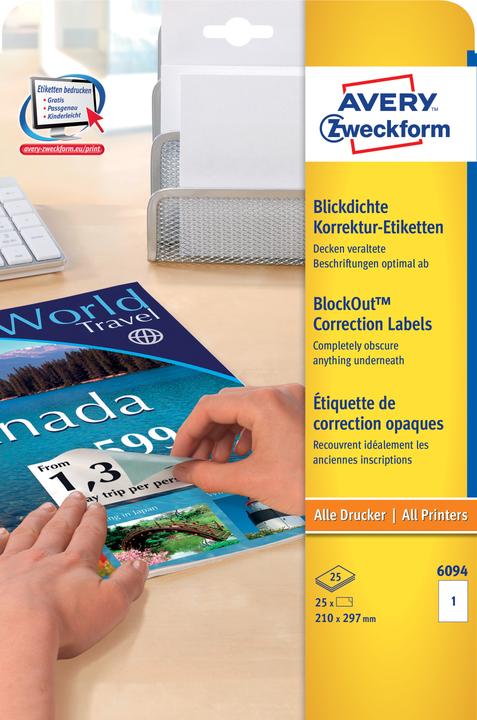 Produktbild Avery Korrektur- und Abdeck-Etiketten
