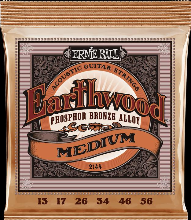 Ernie Ball Earthwood Medium Phosphor Bronze (.013-.056) (6 x, Gitarre, 0.06")