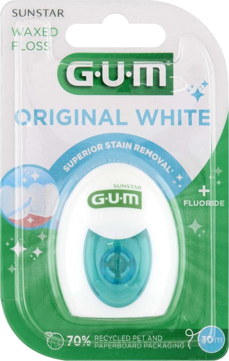 GUM SUNSTAR Zahnseide 30m Original White (30 m)