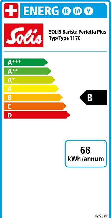 Etichetta energetica Solis Barista Perfetta Plus V2