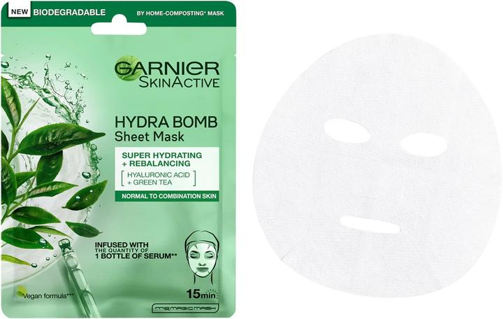 Produktbild Garnier â€“ Moisture + Freshness Tissue Super Hydrating & Purifying Mask (1 PCS) â€“ (28 g)