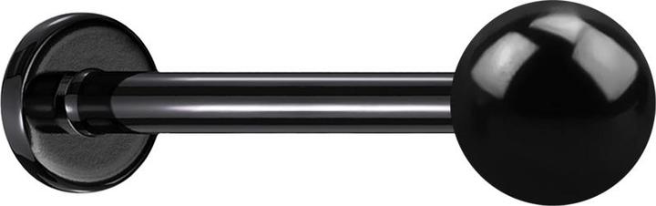 Produktbild Star Piercing Micro Labret schwarz mit Kugel (ohne Messing, Chirurgenstahl 316L)