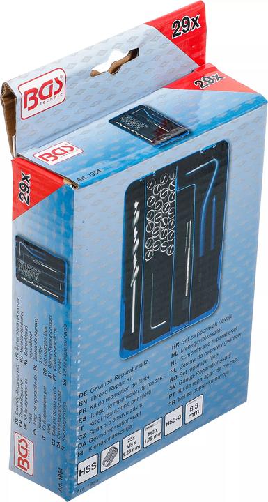 Actual product image BGS Thread Repair Set M8 x 1.25 mm 29 pcs.