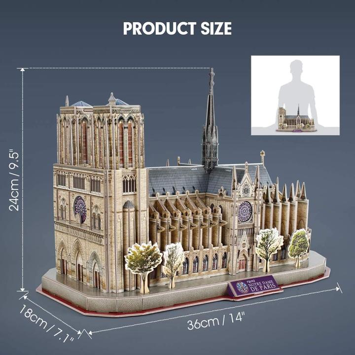 Immagine prodotto Cubicfun 3D Puzzle Notre Dame de Paris (128 pezzi)