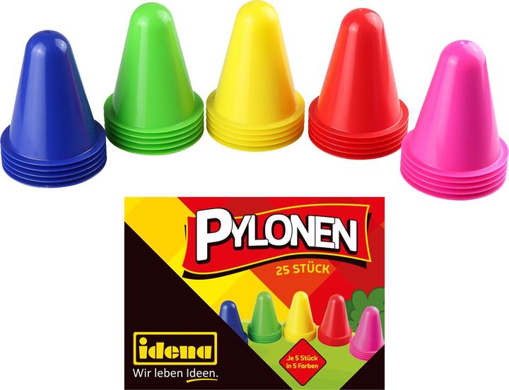 Productafbeelding Idena Pylonen 8x7cm 5 kleuren 25er