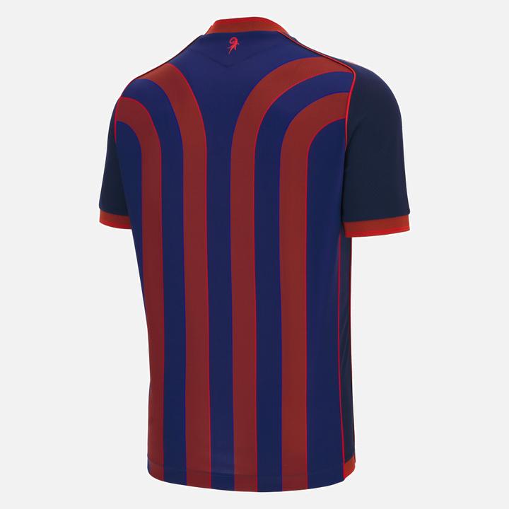 Actual product image Macron FC Basel Home Jersey 25/26 M, Blau/Rot, Detailfarbe (M)