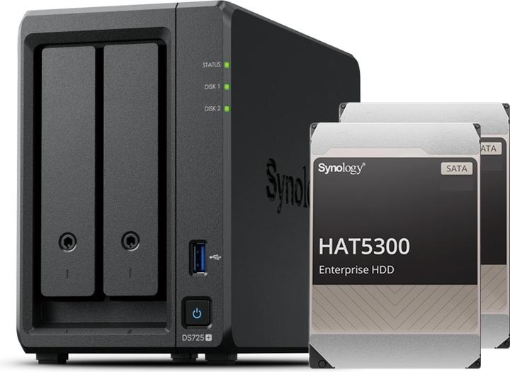 Produktbild Synology DS725+ (2 x 4 TB, Synology HAT 53xx)