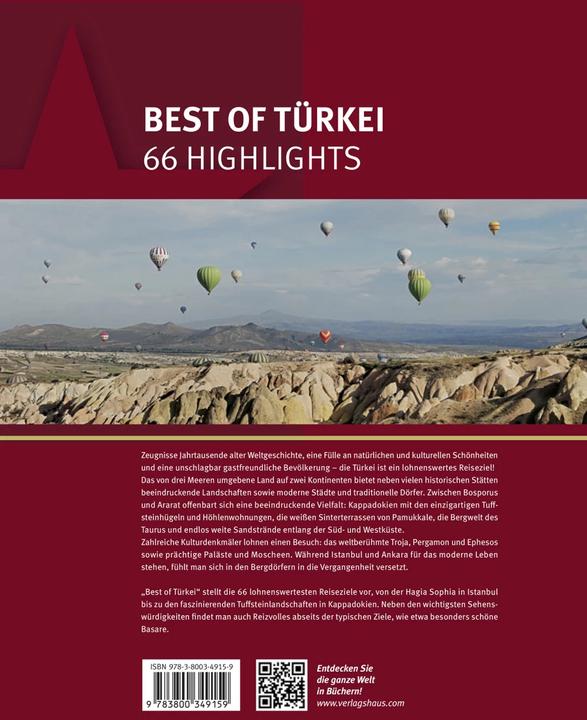 Produktbild Best of Türkei - 66 Highlights (Deutsch, Maria Mill, Martin Siepmann, 2016)