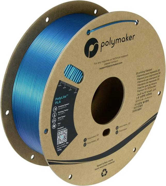 Actual product image Polymaker PolyLite PLA Starlight (PLA, 1.75 mm, 1000 g, Multicoloured)