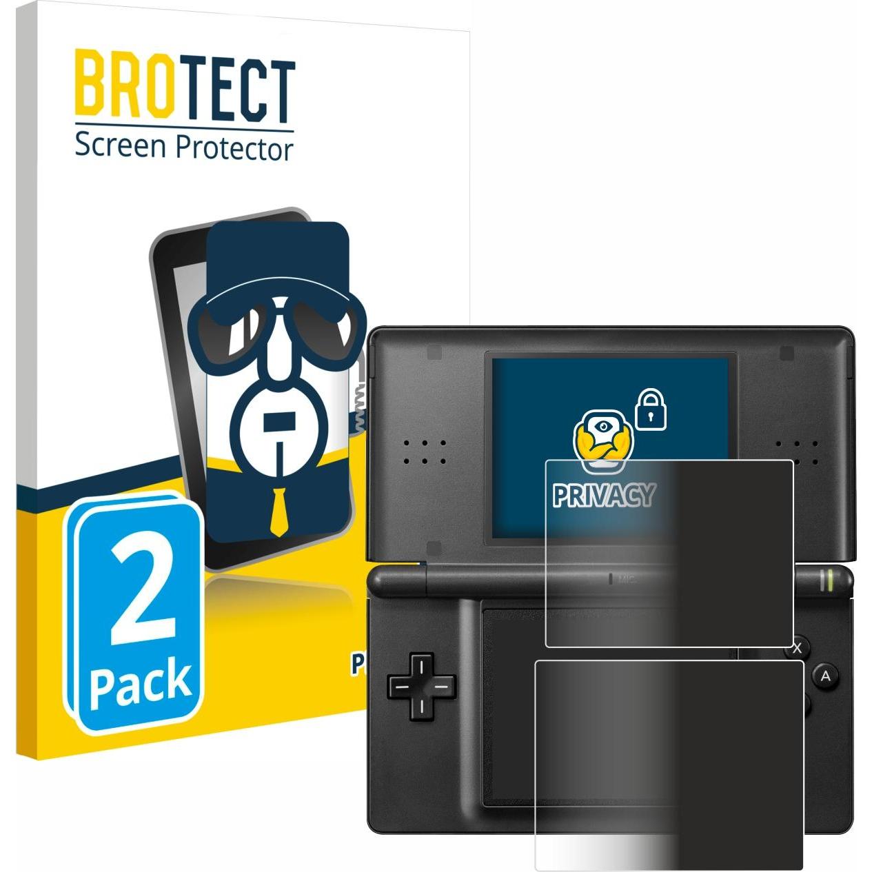 BROTECT Sichtschutzfolie Anti-Spy Privacy Folie Blaulicht-Schutz (DSi XL), Weiteres Gaming Zubehör, Blau