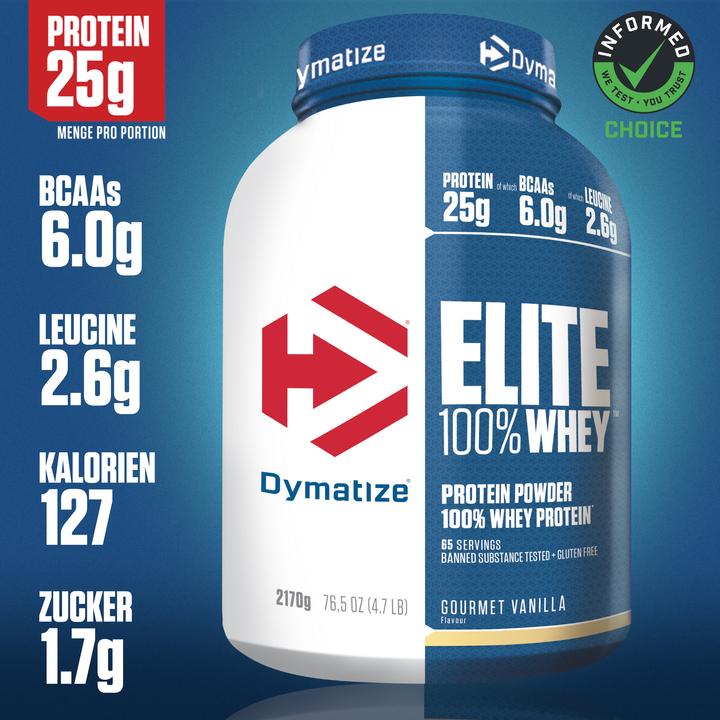 Actual product image Dymatize Elite 100% Whey (Vanilla, 1 pcs., 2170 g)