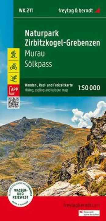Produktbild Naturpark Zirbitzkogel-Grebenzen, Wander-, Rad- und Freizeitkarte 1:50.000, freytag & berndt, WK