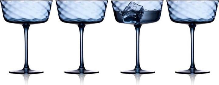 Lyngby 30 cl - Glas - Blå (30 cl, 4 Gläser, Sektgläser)
