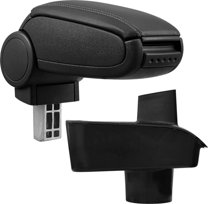 Actual product image Pro-Tec Centre armrest Ford Fiesta MK7 from 2009 with storage compartment imitation leather black