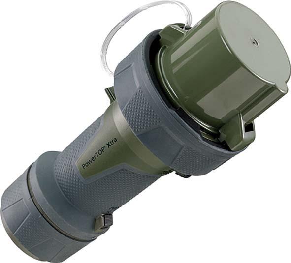 Actual product image Mennekes CEE plug PowerTOP Xtra TM, 125 A, bronze green, IP67 (CEE 125/5)