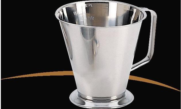 Actual product image de Buyer Graduated measuring cup with ring base and pouring spout (1000 ml)