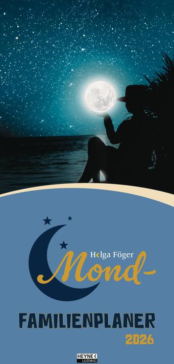 Mond-Familienplaner 2026 (33 x 48.5 cm, Deutsch)