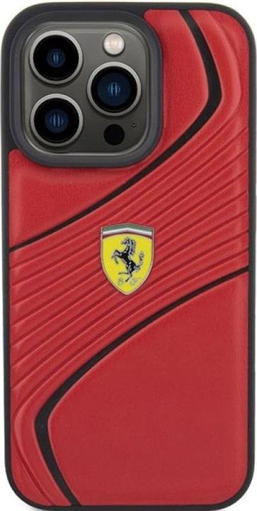 Produktbild Ferrari FEHCP15LPTWR iPhone 15 Pro 6.1" czerwony/red hardcase Twist Metal Logo (Apple iPhone 15 Pro)