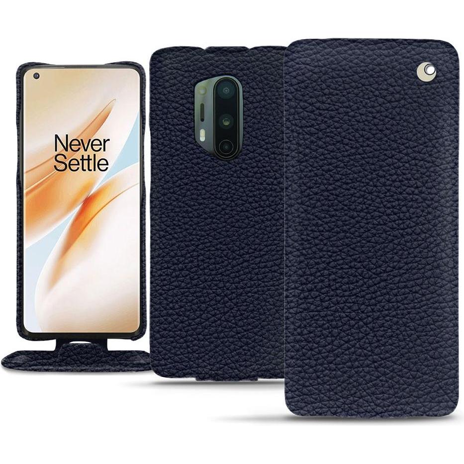 Noreve Lederschutzhülle vertikal (OnePlus 8 Pro), Smartphone Hülle, Violett