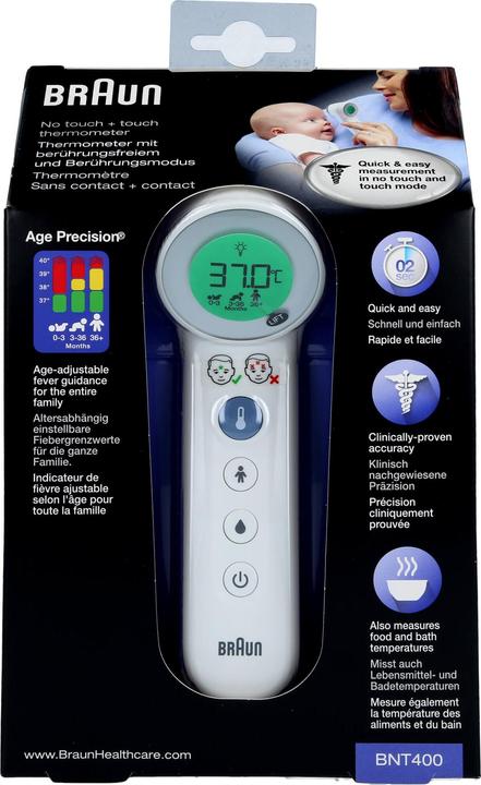 Actual product image Braun BNT 400 No Touch (Forehead, Non-contact)