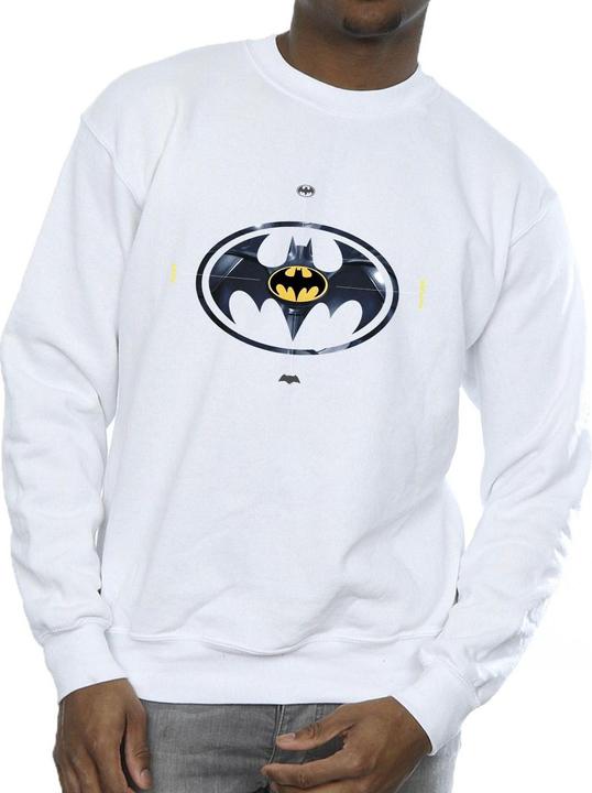 Actual product image Mens The Flash Batman Metal Logo Sweatshirt (S)