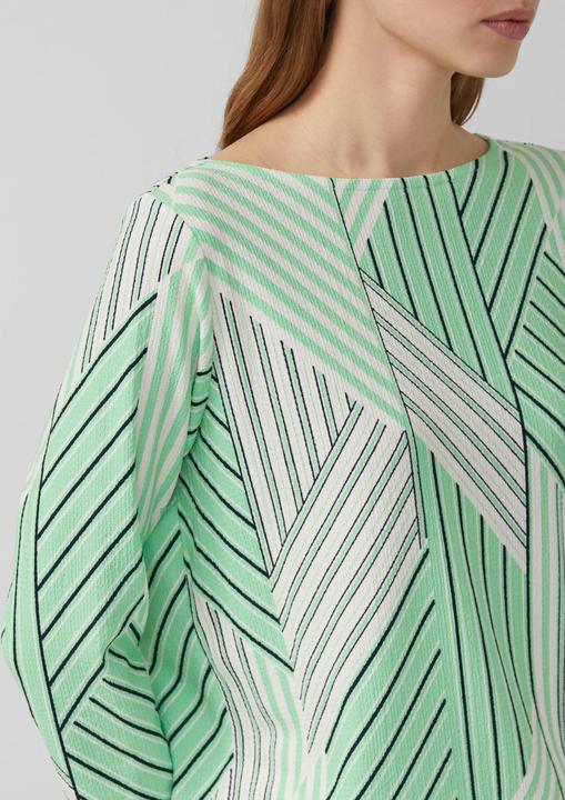 Immagine prodotto s.Oliver T-Shirt Strukturierte Bluse mit U-Boot-Ausschnitt (36)
