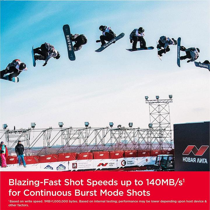 Actual product image SANDISK Extreme PRO UHS-I V30 (256 GB, SDXC, U3, UHS-I)