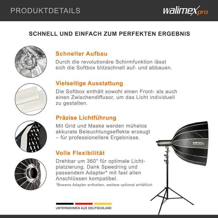 Produktbild Walimex pro Studio Parabolic Softbox 90 (Parabole Softbox, 90 cm)